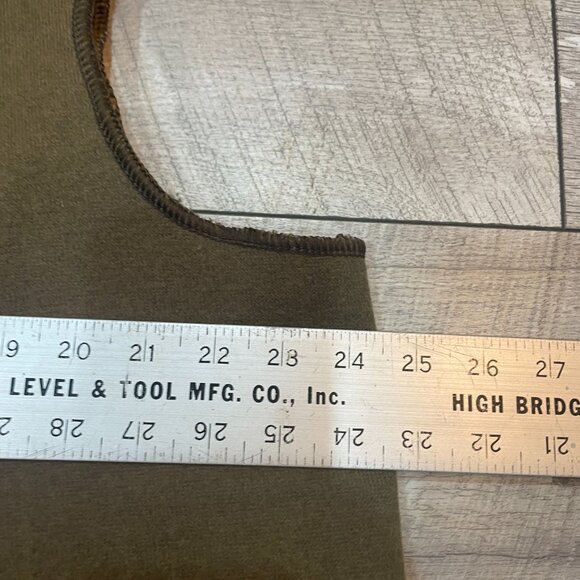 Barbour warm pile lining vest brown/olive snap in A297 C40 M - Picture 3 of 5